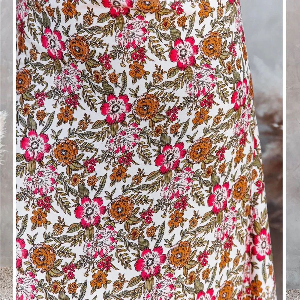 Flirty, Floral Midi Slip-Dress, NWT, XL - Picture 6 of 8